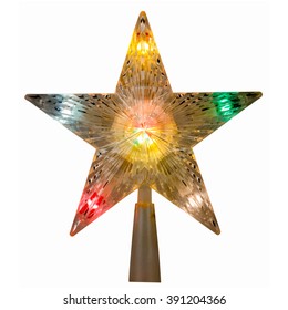 Star with colored lights