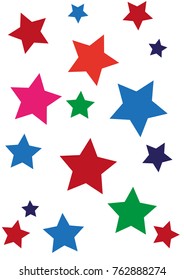 star colored vector