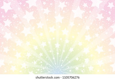 Star and colorful background