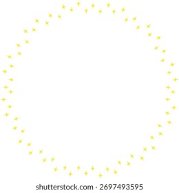 Star colorful frame. Outer space star. Frame with empty space for your text. Baby shower design