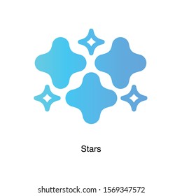 Star colorful linear icon vector on white background. Medal gradiential icon illustration.