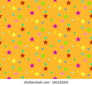 Star colorful pattern. Vector seamless patterns can be used for wallpaper pattern fills and background.