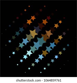 Star colorful vector background. Abstract halftone illustration pattern. Vintage texture
