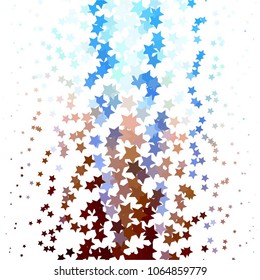 Star colorful vector background. Abstract halftone illustration pattern. Vintage texture
