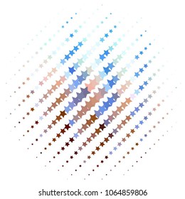 Star colorful vector background. Abstract halftone illustration pattern. Vintage texture
