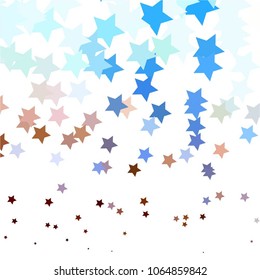 Star colorful vector background. Abstract halftone illustration pattern. Vintage texture
