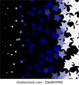 Star colorful vector background. Abstract halftone illustration pattern. Vintage texture

