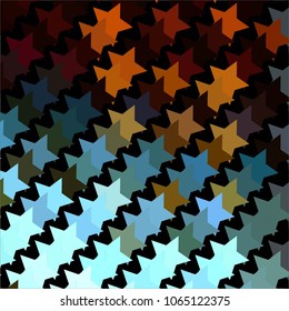 Star colorful vector background. Abstract halftone illustration pattern. Vintage texture
