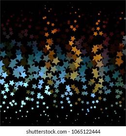 Star colorful vector background. Abstract halftone illustration pattern. Vintage texture
