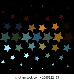 Star colorful vector background. Abstract halftone illustration pattern. Vintage texture
