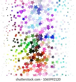 Star colorful vector background. Abstract halftone illustration pattern. Vintage texture
