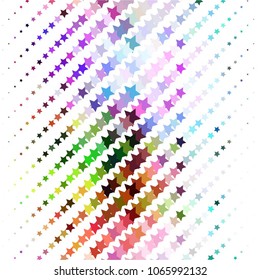 Star colorful vector background. Abstract halftone illustration pattern. Vintage texture
