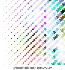 Star colorful vector background. Abstract halftone illustration pattern. Vintage texture
