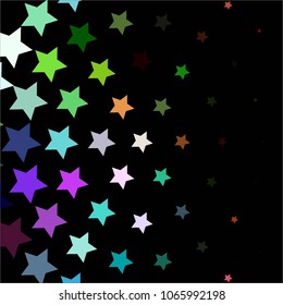 Star colorful vector background. Abstract halftone illustration pattern. Vintage texture

