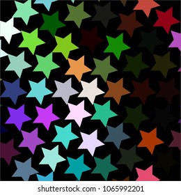 Star colorful vector background. Abstract halftone illustration pattern. Vintage texture
