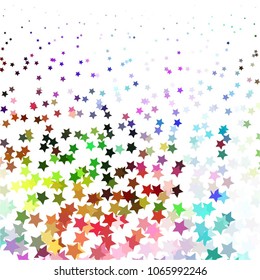 Star colorful vector background. Abstract halftone illustration pattern. Vintage texture
