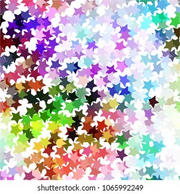 Star colorful vector background. Abstract halftone illustration pattern. Vintage texture
