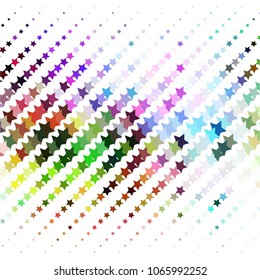 Star colorful vector background. Abstract halftone illustration pattern. Vintage texture

