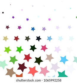 Star colorful vector background. Abstract halftone illustration pattern. Vintage texture
