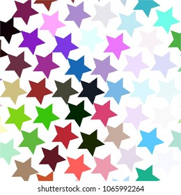 Star colorful vector background. Abstract halftone illustration pattern. Vintage texture
