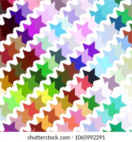 Star colorful vector background. Abstract halftone illustration pattern. Vintage texture
