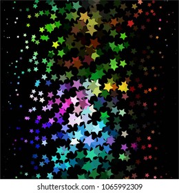 Star colorful vector background. Abstract halftone illustration pattern. Vintage texture
