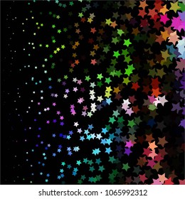 Star colorful vector background. Abstract halftone illustration pattern. Vintage texture
