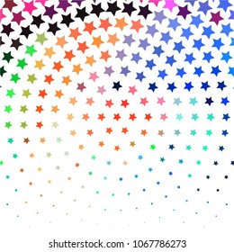 Star colorful vector background. Abstract halftone illustration pattern. Vintage texture
