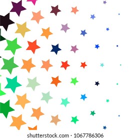 Star colorful vector background. Abstract halftone illustration pattern. Vintage texture
