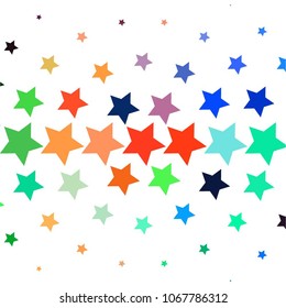 Star colorful vector background. Abstract halftone illustration pattern. Vintage texture
