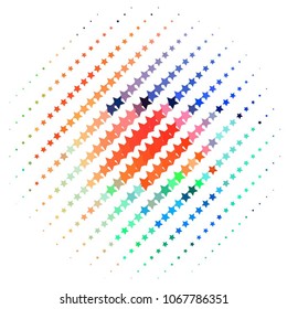 Star colorful vector background. Abstract halftone illustration pattern. Vintage texture
