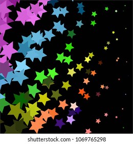 Star colorful vector background. Abstract halftone illustration pattern. Vintage texture
