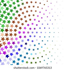 Star colorful vector background. Abstract halftone illustration pattern. Vintage texture
