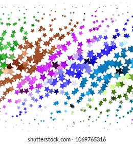 Star colorful vector background. Abstract halftone illustration pattern. Vintage texture
