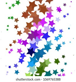 Star colorful vector background. Abstract halftone illustration pattern. Vintage texture

