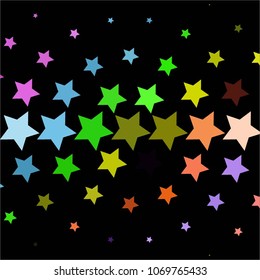 Star colorful vector background. Abstract halftone illustration pattern. Vintage texture
