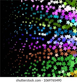 Star colorful vector background. Abstract halftone illustration pattern. Vintage texture
