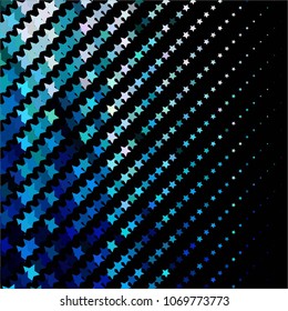 Star colorful vector background. Abstract halftone illustration pattern. Vintage texture
