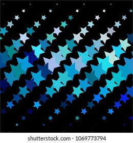Star colorful vector background. Abstract halftone illustration pattern. Vintage texture
