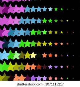 Star colorful vector background. Abstract halftone illustration pattern. Vintage texture
