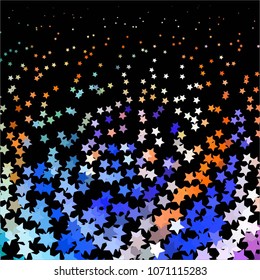 Star colorful vector background. Abstract halftone illustration pattern. Vintage texture
