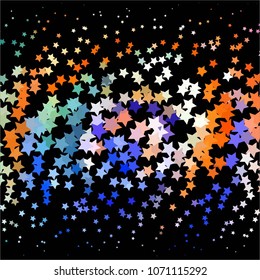 Star colorful vector background. Abstract halftone illustration pattern. Vintage texture
