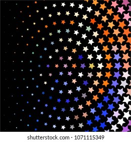 Star colorful vector background. Abstract halftone illustration pattern. Vintage texture
