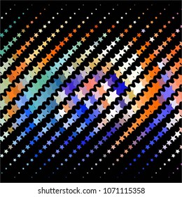 Star colorful vector background. Abstract halftone illustration pattern. Vintage texture
