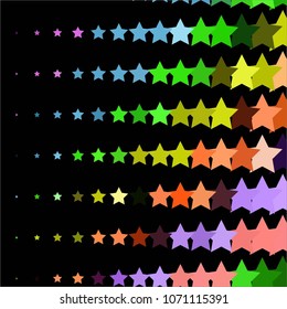 Star colorful vector background. Abstract halftone illustration pattern. Vintage texture

