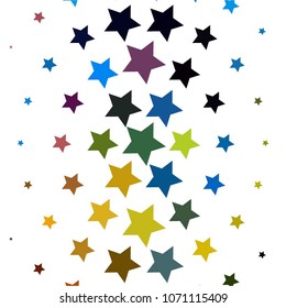 Star colorful vector background. Abstract halftone illustration pattern. Vintage texture
