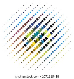 Star colorful vector background. Abstract halftone illustration pattern. Vintage texture
