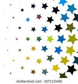 Star colorful vector background. Abstract halftone illustration pattern. Vintage texture
