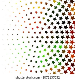 Star colorful vector background. Abstract halftone illustration pattern. Vintage texture
