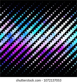 Star colorful vector background. Abstract halftone illustration pattern. Vintage texture
